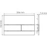 Встраиваемый смывной бачок WASSERKRAFT ALLER 10TLT.031.ME.BN04
